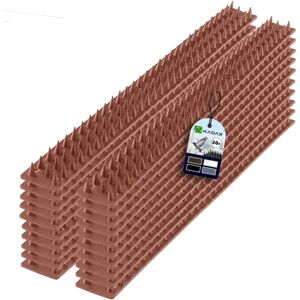 KADAX Bird Spikes Pigeons Dense Plastic 20pcs 10m Brown - Bird Spikes KADAX Bird Spikes Pigeons Dense Plastic 20pcs 10m Brown - Bird Spikes