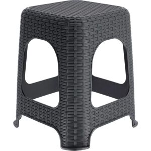 KADAX Anthracite Plastic Stool - Multifunctional Indoor/Outdoor Seat KADAX Anthracite Plastic Stool - Multifunctional Indoor/Outdoor Seat