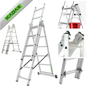 KADAX Aluminium Ladder 3x6 - Strong & Universal KADAX Aluminium Ladder 3x6 - Strong & Universal