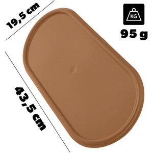 Kadax Gold Plastic 44cm Grave Candle Holder Tray Kadax Gold Plastic 44cm Grave Candle Holder Tray