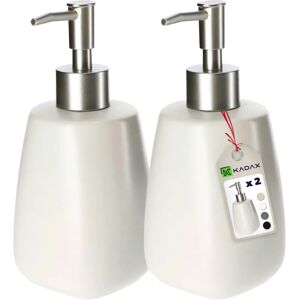 KADAX Weißer Flüssiggel-Seifenspender - Keramik, 400ml KADAX Weißer Flüssiggel-Seifenspender - Keramik, 400ml