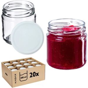 KADAX - 20x200ml - 200 ml - 66 mm - glass jars KADAX - 20x200ml - 200 ml - 66 mm - glass jars