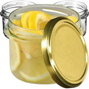 KADAX Tartu jars 235ml 10pcs Gold lids - Jars KADAX Tartu jars 235ml 10pcs Gold lids - Jars
