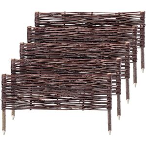 KADAX Natural Wicker Garden Fence 60x20cm - Garden Border KADAX Natural Wicker Garden Fence 60x20cm - Garden Border