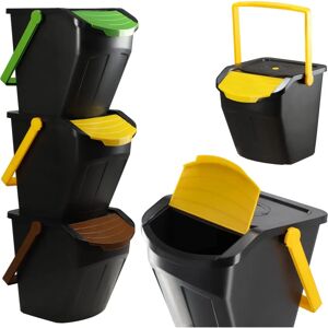 KADAX Waste Bin Recycling Set - 3x25L - Waste Bin Recycling Set KADAX Waste Bin Recycling Set - 3x25L - Waste Bin Recycling Set