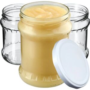 Kadax - Storage Jar - 500 ml - White - Glass Jar Kadax - Storage Jar - 500 ml - White - Glass Jar