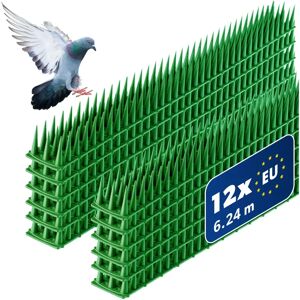 KADAX Plastic Pigeon Bird Spikes 12pcs 6.12m green - Bird Spikes KADAX Plastic Pigeon Bird Spikes 12pcs 6.12m green - Bird Spikes