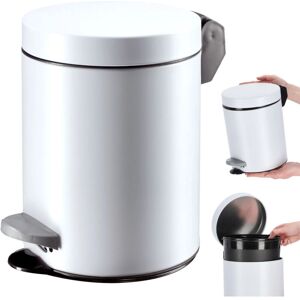 KADAX Waste bin 5L Pedal Container White - Waste bin KADAX Waste bin 5L Pedal Container White - Waste bin