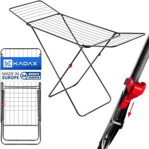 KADAX Clothes Dryer - Large Foldable Balcony 18m Black KADAX Clothes Dryer - Large Foldable Balcony 18m Black