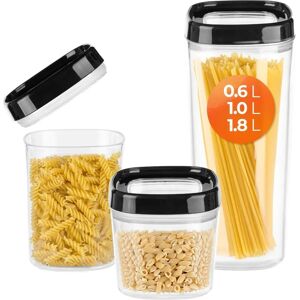 Contenitore per alimenti in plastica KADAX - 3 pezzi - Con coperchio, Diversi formati Contenitore per alimenti in plastica KADAX - 3 pezzi - Con coperchio, Diversi formati