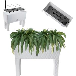 Kadax Model 60cm White Planter - Garden & Indoor Kadax Model 60cm White Planter - Garden & Indoor