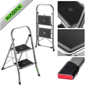 KADAX Aluminium Step Ladder - Durable, Lightweight, 150kg Capacity KADAX Aluminium Step Ladder - Durable, Lightweight, 150kg Capacity