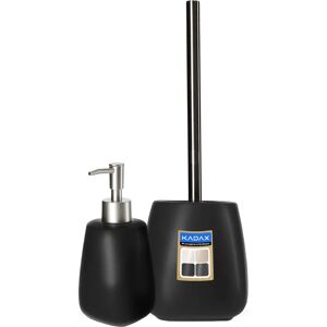 KADAX Bathroom Set Black - Soap Dispenser & Brush KADAX Bathroom Set Black - Soap Dispenser & Brush
