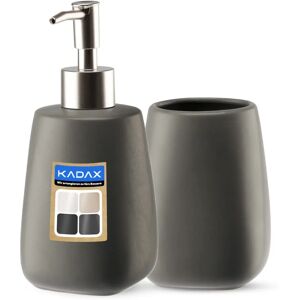 KADAX Grey Bathroom Set - Dispenser and Mug KADAX Grey Bathroom Set - Dispenser and Mug