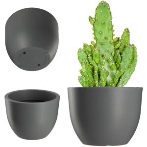 KADAX Garden Flower Pot - 35cm Grey Matt KADAX Garden Flower Pot - 35cm Grey Matt