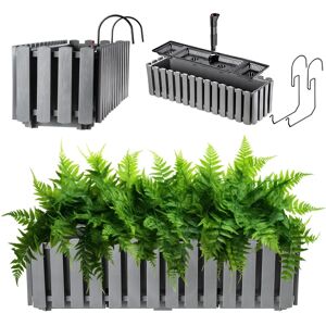 KADAX Balcony Box 58cm - Handles - Grey - Balcony Box KADAX Balcony Box 58cm - Handles - Grey - Balcony Box