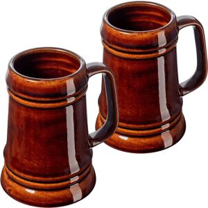 KADAX Beer Mug - 500ml Stoneware - 2pcs KADAX Beer Mug - 500ml Stoneware - 2pcs