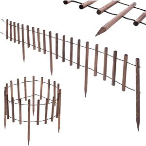 Cerca de Jardín Kadax 185cm y 230cm Borde de Madera Cerca de Jardín Kadax 185cm y 230cm Borde de Madera
