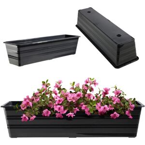 Kadax Antracite Balcony Flower Pot - 60cm Kadax Antracite Balcony Flower Pot - 60cm
