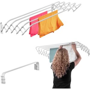 KADAX Wall Mounted Accordion Laundry Dryer - Bathroom Space Saver KADAX Wall Mounted Accordion Laundry Dryer - Bathroom Space Saver