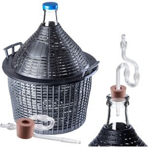 KADAX Wine Ridge 54 Liters Wine Balloon Tube Stopper Set - Wine Fermentation Accessory KADAX Wine Ridge 54 Liters Wine Balloon Tube Stopper Set - Wine Fermentation Accessory