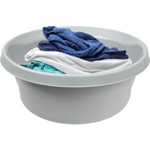 KADAX Runde Wäscheschüssel aus Kunststoff 20L Grau - Wäschewanne KADAX Runde Wäscheschüssel aus Kunststoff 20L Grau - Wäschewanne