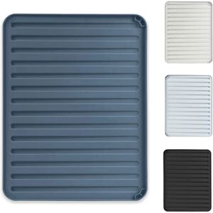 KADAX Dark Grey Silicone Dish Drainer Mat KADAX Dark Grey Silicone Dish Drainer Mat