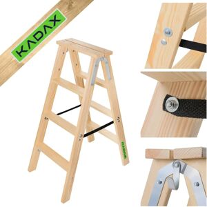 Kadax - WOOD-LADDER - 3-8 pasos - 81-220 cm - Escalera Kadax - WOOD-LADDER - 3-8 pasos - 81-220 cm - Escalera