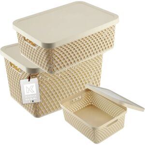 Kadax Storage Basket Set 4.5L 12L 18L Kadax Storage Basket Set 4.5L 12L 18L