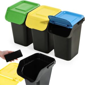 Kadax Waste Bin Set - 25L Segregation Containers Kadax Waste Bin Set - 25L Segregation Containers