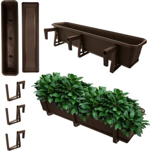 KADAX Balcony Box Flower Pot 80cm Handles Stand Balcony Balustrade KADAX Balcony Box Flower Pot 80cm Handles Stand Balcony Balustrade