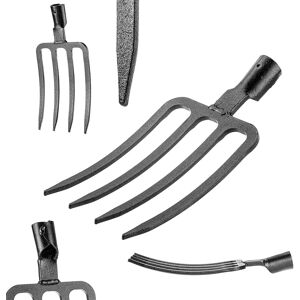 KADAX Garden Fork 4-Tine Digging Racks Household Steel - Garden Fork KADAX Garden Fork 4-Tine Digging Racks Household Steel - Garden Fork