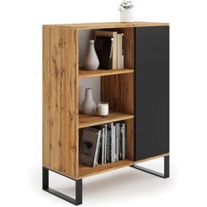 Bibliothèque industrielle Viking Choice - bois & métal - 120x80x180cm - Publicité Bibliothèque industrielle Viking Choice - bois & métal - 120x80x180cm - Publicité