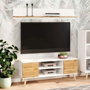 Wotan - FOCUS - Chêne blanc - Scandinave - TV unit - Publicité Wotan - FOCUS - Chêne blanc - Scandinave - TV unit - Publicité