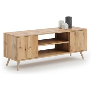 Soporte para TV Focus - Estilo Escandinavo, Cerradura, Roble Dorado Soporte para TV Focus - Estilo Escandinavo, Cerradura, Roble Dorado