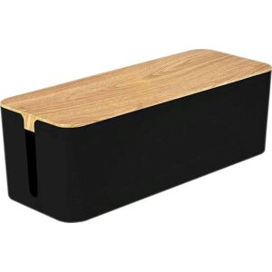 Mozos Schwarzes Kabel-Box - Kabel-Organizer für Steckerleisten Mozos Schwarzes Kabel-Box - Kabel-Organizer für Steckerleisten