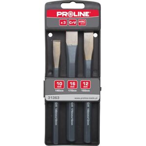 Ensemble de 3 gouges froids Proline - Outils de métallurgie - Publicité Ensemble de 3 gouges froids Proline - Outils de métallurgie - Publicité