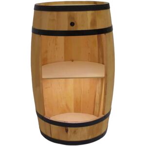 Creative Cooper - Ręcznie wykonany drewniany stojak na wino w kształcie beczki z oświetleniem LED - 80cm wysokości Creative Cooper - Ręcznie wykonany drewniany stojak na wino w kształcie beczki z oświetleniem LED - 80cm wysokości