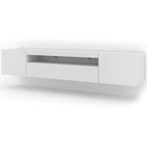 BIM Meuble Aura Support TV - Universel, 200cm Blanc Mat - Meuble TV - Publicité BIM Meuble Aura Support TV - Universel, 200cm Blanc Mat - Meuble TV - Publicité