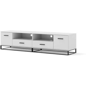 AKL FURNITURE PRIVATE Arsen Blanco Negro Mueble de TV - Mueble de TV AKL FURNITURE PRIVATE Arsen Blanco Negro Mueble de TV - Mueble de TV