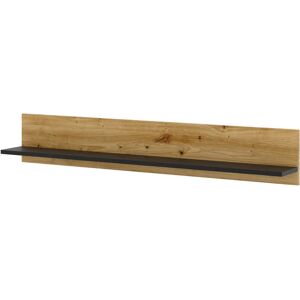 BIM FURNITURE Mensola da Parete Rovere Nero Opaco - Mensola BIM FURNITURE Mensola da Parete Rovere Nero Opaco - Mensola