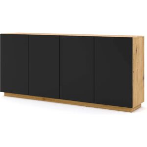 Armoire de rangement BIM Meubles Aura - 198x41x89cm - Noir Mat - Publicité Armoire de rangement BIM Meubles Aura - 198x41x89cm - Noir Mat - Publicité