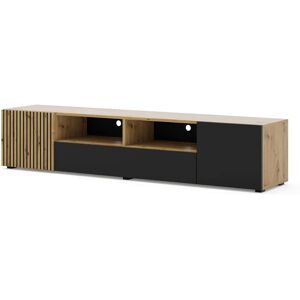AKL FURNITURE PRIVATE Auris Beige - Support TV - 200x42x42 cm - Publicité AKL FURNITURE PRIVATE Auris Beige - Support TV - 200x42x42 cm - Publicité