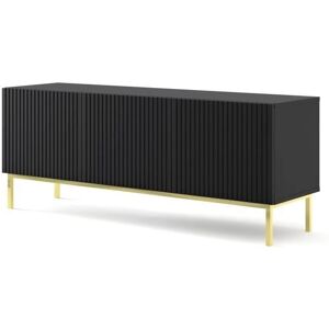 Supporto TV Ravennab AKL FURNITURE PRIVATE - 150x42x58 cm - Nero e Dorato - Legno ingegnerizzato Supporto TV Ravennab AKL FURNITURE PRIVATE - 150x42x58 cm - Nero e Dorato - Legno ingegnerizzato