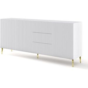 AKL FURNITURE PRIVATE RavennaB - Weiß und Gold - 200x42x87 cm - Kommode AKL FURNITURE PRIVATE RavennaB - Weiß und Gold - 200x42x87 cm - Kommode