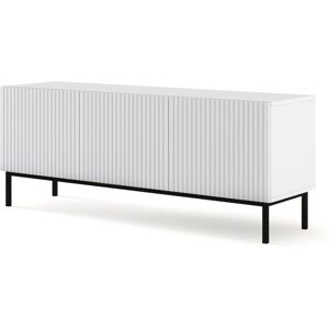 AKL FURNITURE PRIVATE RavennaB - 150x42x58 cm - Mobile Porta TV - Bianco e Nero AKL FURNITURE PRIVATE RavennaB - 150x42x58 cm - Mobile Porta TV - Bianco e Nero