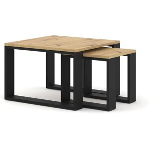 AKL FURNITURE PRIVATE Duo Beige y Negro - Mesa de Café AKL FURNITURE PRIVATE Duo Beige y Negro - Mesa de Café