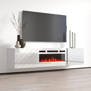 Meuble TV suspendu Roxy de Bim Furniture - Blanc, 183cm - Publicité Meuble TV suspendu Roxy de Bim Furniture - Blanc, 183cm - Publicité