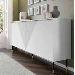 Petits-Meubles Woody Blanco Buffet de 4 puertas - Buffet Petits-Meubles Woody Blanco Buffet de 4 puertas - Buffet