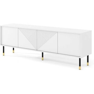 Mueble de TV Petits Meubles Aglaé Blanco con 4 Puertas - Mueble TV Mueble de TV Petits Meubles Aglaé Blanco con 4 Puertas - Mueble TV